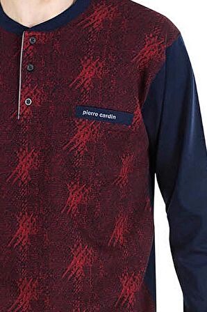 PİERRE CARDİN 6026 ERKEK JAKARLI PİJAMA TAKIMI