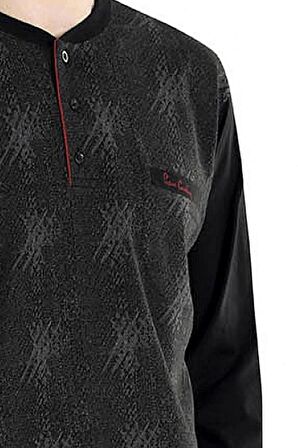 PİERRE CARDİN 6026 ERKEK JAKARLI PİJAMA TAKIMI