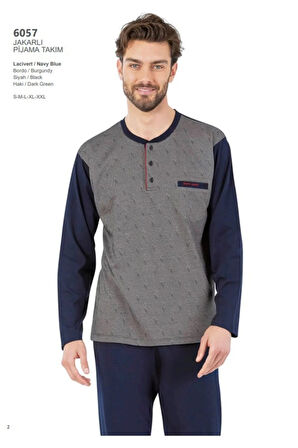 Pierre Cardin Erkek Uzun Kol Pijama Takım 6057 