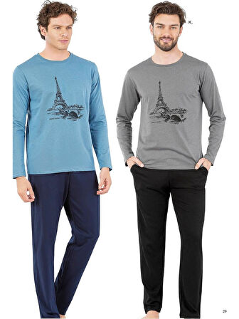 PİERRE CARDİN Penye Pijama Takım 6064 