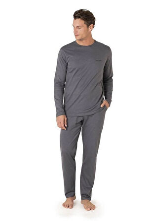 3'lü Çizgili Robdöşambır Penye Pijama Takım Kutulu Damat Çeyiz Seti