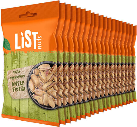 List Nuts Tuzlu Kavrulmuş Antep Fıstığı 20 x 40 g