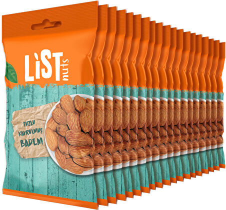 List Nuts Tuzlu Kavrulmuş Badem 20 x 40 g