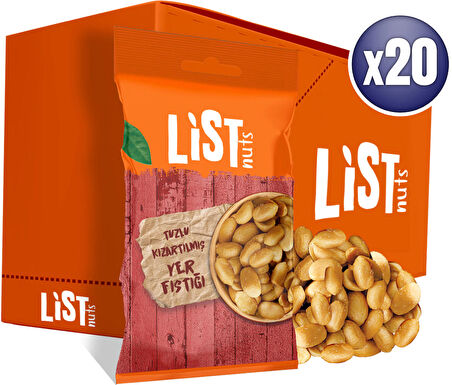 List Nuts Kızarmış Yer Fıstığı 20 x 40 g