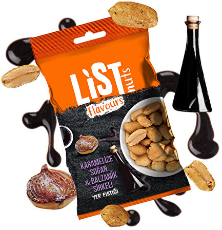 List Flavours Karamelize Soğan & Balzamik Sirkeli Yer Fıstığı 20 x 30 g