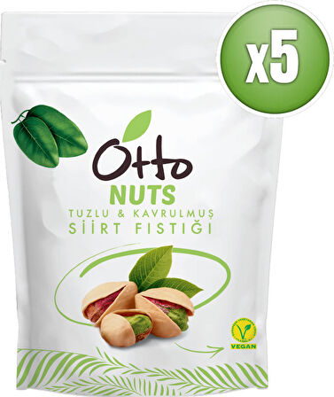 Otto Nuts Vegan Kavrulmuş Siirt Fıstığı 5 x 150 g