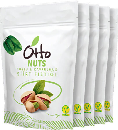 Otto Nuts Vegan Kavrulmuş Siirt Fıstığı 5 x 150 g