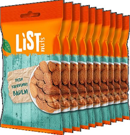 List Nuts Tuzlu Kavrulmuş Badem 10 x 40 g