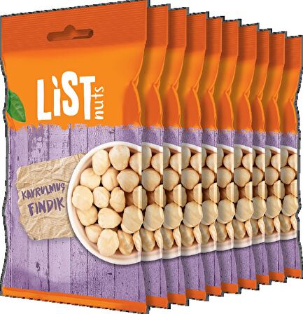 List Nuts Kavrulmuş Fındık İçi 10 x 34 g