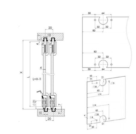 Mepa Sck 35C Ayarlı Cam Mekanizmalı