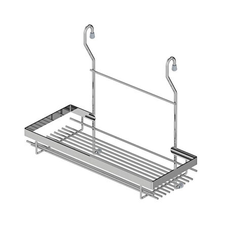 Starax 4004 Krom Klasik Baharatlık Tek Büyük Raflı