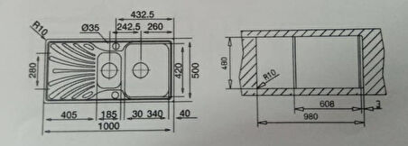 Teka Nerissa 60 B 1.5 Hazne Paslanmaz Çelik Eviye Sağ