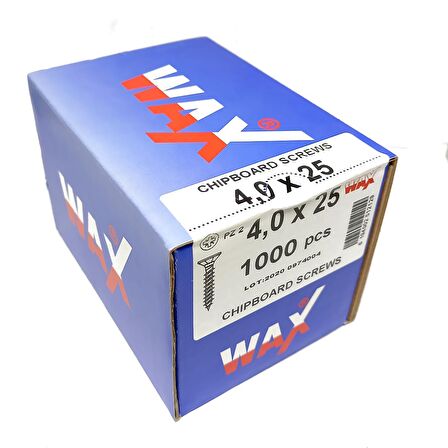 Wax Sunta Vidası 4.0X25 (1000 Adet)