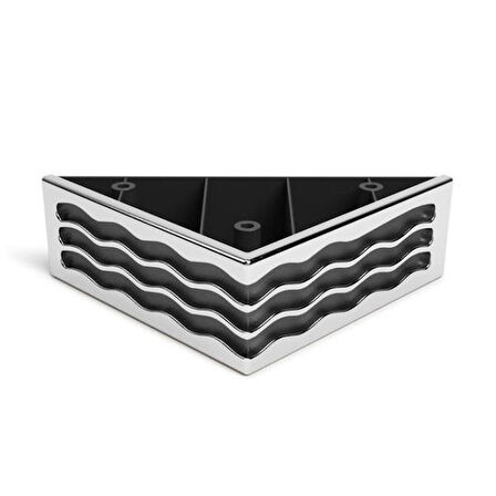 Dizayn Plastik Ayak Bravo 4.5cm Su Yolu Siyah Nikel