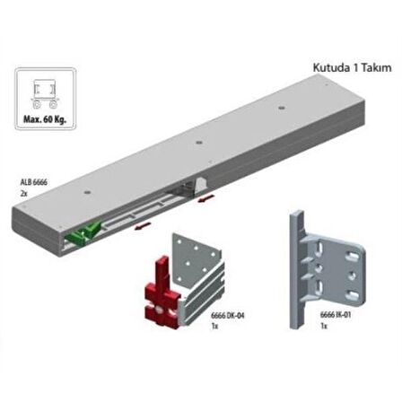 Albatur Sürgü Mekanizması Kapak Yavaşlatıcısı Soft Sistem