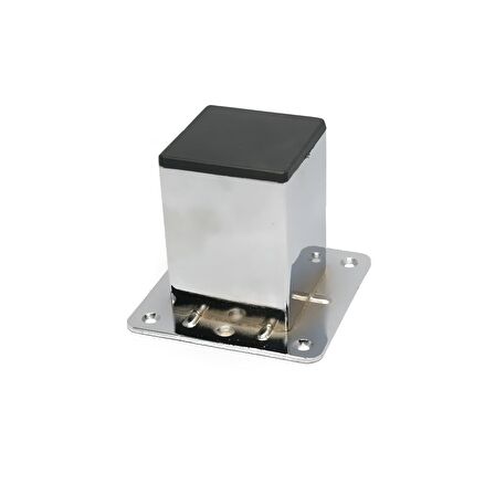Kapsan Metal Koltuk Ayağı Krom Kare 50X50 H:70Mm