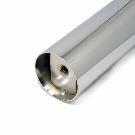 Kapsan Metal Raf Bağlantı Ayağı Parçası Krom Ø:51Mm H:20Cm
