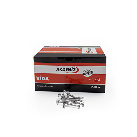 Akdeniz Sunta Vidası 5.0X45 Çinko 200 adet