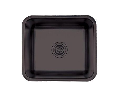 Crauf Lavello Eviye 490x440X190Mm Pvd Füme Siyah