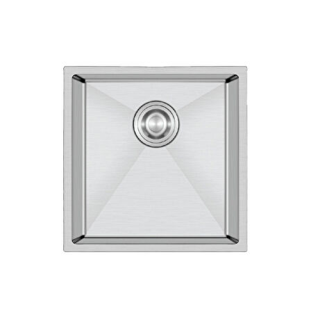 Crauf Stella 4444 Inox 40x40 El Yapımı Paslanmaz Çelik Mutfak Eviyesi