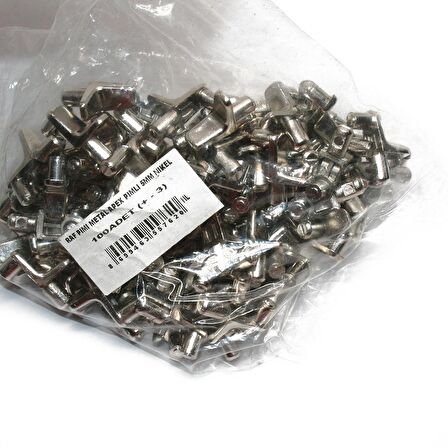 Ayder Metal Raf Pimi Apex Pimli 5Mm Nikel 1Pk: 100 Adet