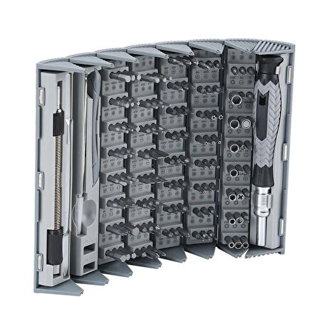 Uf-Tools Manyetik Hassas Tornavida Seti 126 Parça CRV Çelik