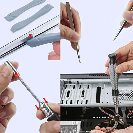 Uf-Tools Manyetik Hassas Tornavida Seti 126 Parça CRV Çelik