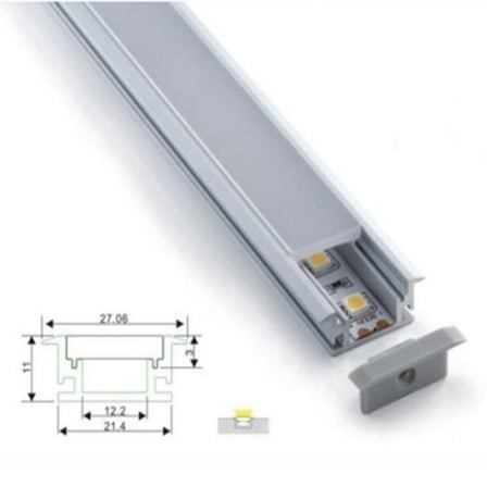 Sym Aydınlatma Profili Led Üst Çerçeve Tırnaklı Kpk 100cm