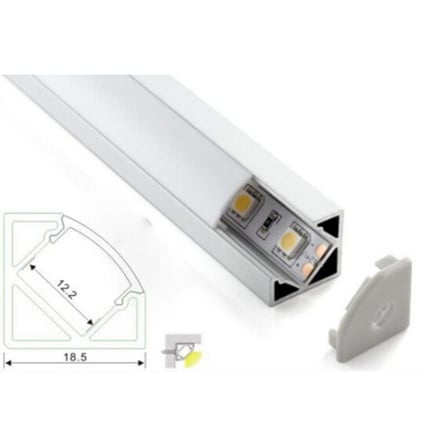 Sym Aydınlatma Profili Led Üst Çerçeve Tırnaklı Kpk 100cm