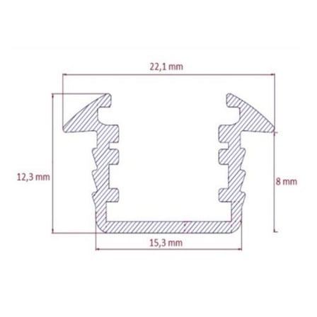 Sym Aydınlatma Profili Led Çerçeveli Kapak 100cm Beyaz