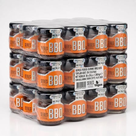 Seres Foods BBQ Barbekü Sos Mini Cam Kavanoz 40 ML X 36 Adet