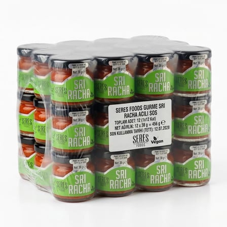 Seres Foods Acı Sos Sriracha Mini Cam Kavanoz 40 ML X 36 Adet