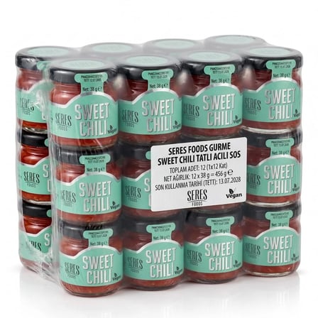 Seres Foods Sweet Chili Mild Tatlı Acı Sos Mini Cam Kavanoz 40 ML X 36 Adet
