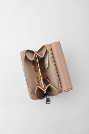 Cengiz Pakel Antalya Kadın Cüzdan-Portföy 65221A-Vizon