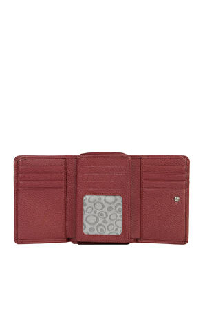 Cengiz Pakel Hakiki Deri Kadın Cüzdan 65120-Bordo