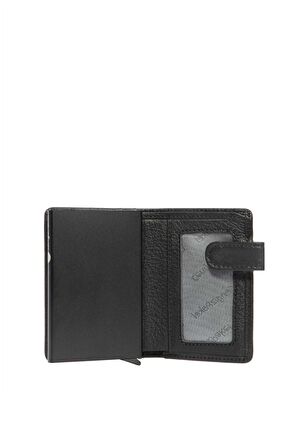 Cengiz Pakel Hakiki Deri Kartlık 2454-Siyah