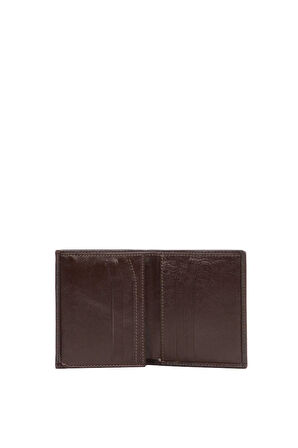 Cengiz Pakel Hakiki Deri Erkek Cüzdan 13697-Kahve