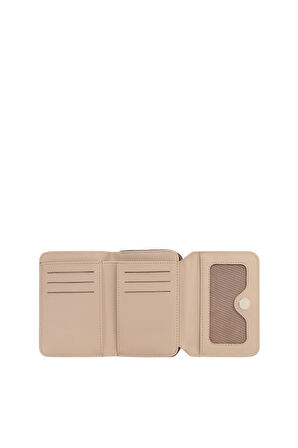 Cengiz Pakel Orta Boy Kadın Monogram Cüzdan-Portföy – 65239MP – Kahve/Vizon