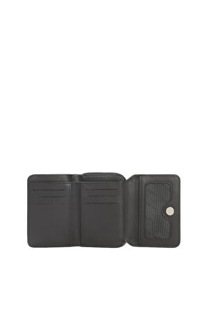 Cengiz Pakel Orta Boy Kadın Monogram Cüzdan-Portföy – 65239MP – Siyah