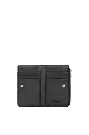 Cengiz Pakel Unisex Monogram Hakiki Deri  Fermuarlı Kartlık – 2512MS - Siyah