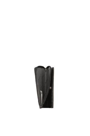 Cengiz Pakel Unisex Monogram Hakiki Deri  Fermuarlı Kartlık – 2512MS - Siyah