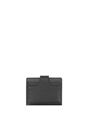 Cengiz Pakel Unisex Hakiki Deri Küçük Boy Kartlık - 2513 - Siyah