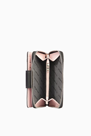 Cengiz Pakel Orta Boy Kadın Cüzdan - 65295 - Siyah/Pudra