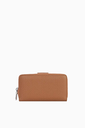 Cengiz Pakel Orta Boy Kadın Cüzdan/Portföy – 65298M - Taba/Hardal