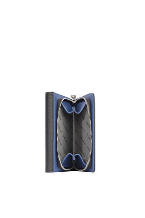 Cengiz Pakel Orta Boy Mıknatıslı Kadın Cüzdan/Portföy – 65296 - Siyah/Saks