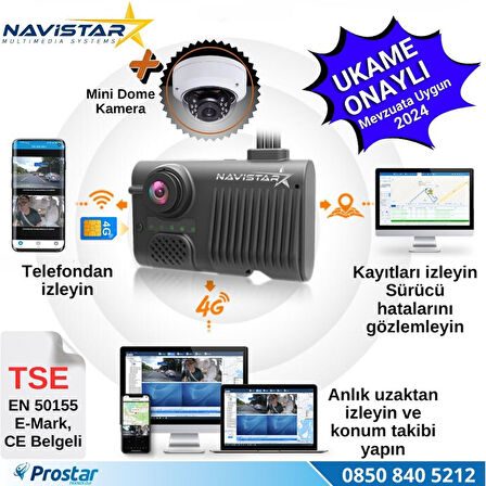 Servis Mevzuatına Uygun 3 Kameralı Monitör Çıkışlı 4G GPS WIFI Acil Durum butonu dahil Pratik Montaj