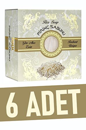 Doğal Pirinç Proteinli Sabun 150 gr (6 Adet)