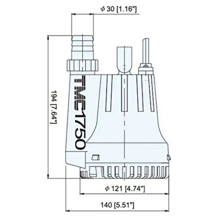 TMC Handy Sintine Pompası 1750GPH 12V