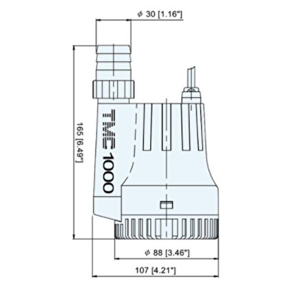 TMC Sintine Pompası Handy Serisi 1000GPH 24V