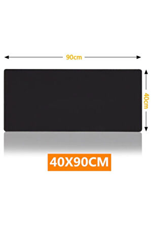 90x40 Siyah Dikişli Kaydırmaz Taban Speed Yüzey Mouse Pad 90x40 Cm Mousepad